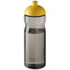 H2o Active® Eco Base 650 Ml -urheilujuomapullo Kupukannella Hiili / Keltainen