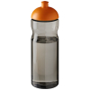 H2o Active® Eco Base 650 Ml -urheilujuomapullo Kupukannella Hiili / Oranssinpunainen