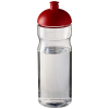 H2o Active® Eco Base 650 Ml -urheilujuomapullo Kupukannella Läpinäkyvä / Punainen