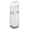 H2o Active® Eco Base 650 Ml -urheilujuomapullo Läppäkannella Läpinäkyvä / Valkoinen