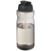 H2o Active® Eco Big Base 1 Litran Urheilujuomapullo Flip Lid -kannella Hiili / Musta