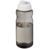 H2o Active® Eco Big Base 1 Litran Urheilujuomapullo Flip Lid -kannella Hiili / Valkoinen