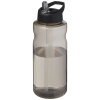 H2o Active® Eco Big Base 1 Litran Urheilujuomapullo Kaatonokkakannella Hiili / Musta
