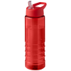 H2o Active® Eco Treble 750 Ml:n Juomapullo Sporttikorkilla Punainen / Punainen
