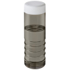 H2o Active® Eco Treble 750 Ml:n Urheilujuomapullo Kierrekannella Hiili / Valkoinen