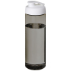 H2o Active® Eco Vibe 850 Ml:n Juomapullo Läppäkannella Hiili / Valkoinen