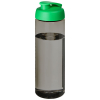 H2o Active® Eco Vibe 850 Ml:n Juomapullo Läppäkannella Hiili / Vihreä