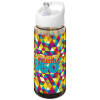 H2o Active® Octave Tritan™ 600 Ml Urheilujuomapullo Nokallisella Korkilla Hiili / Valkoinen