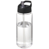 H2o Active® Octave Tritan™ 600 Ml Urheilujuomapullo Nokallisella Korkilla Kirkas Läpinäkyvä / Musta
