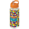 H2o Active® Octave Tritan™ 600 Ml Urheilujuomapullo Nokallisella Korkilla Kirkas Läpinäkyvä / Oranssi