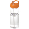 H2o Active® Octave Tritan™ 600 Ml Urheilujuomapullo Nokallisella Korkilla Kirkas Läpinäkyvä / Oranssinpunainen