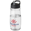 H2o Active® Pulse 600 Ml -urheilujuomapullo Kaatonokkakannella Läpinäkyvä / Musta