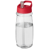H2o Active® Pulse 600 Ml -urheilujuomapullo Kaatonokkakannella Läpinäkyvä / Punainen