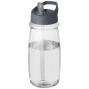 H2o Active® Pulse 600 Ml -urheilujuomapullo Kaatonokkakannella Läpinäkyvä / Ukkosenharmaa