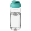 H2o Active® Pulse 600 Ml Flip Kansi Urheilujuomapullo Läpinäkyvä / Aqua