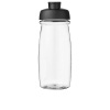 H2o Active® Pulse 600 Ml Flip Kansi Urheilujuomapullo Läpinäkyvä / Musta