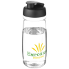 H2o Active® Pulse 600 Ml Flip Kansi Urheilujuomapullo Läpinäkyvä / Musta