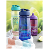 H2o Active® Pulse 600 Ml Flip Kansi Urheilujuomapullo Läpinäkyvä / Musta