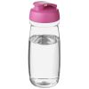 H2o Active® Pulse 600 Ml Flip Kansi Urheilujuomapullo Läpinäkyvä / Pinkki