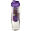 H2o Active® Tempo 700 Ml Flip Kansi Urheilujuomapullo & Uuttaja Läpinäkyvä / Violetti