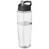 H2o Active® Tempo 700 Ml Kaatonokkakantinen Urheilujuomapullo Läpinäkyvä / Musta