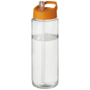 H2o Active® Vibe 850 Ml -urheilujuomapullo Kaatonokkakannella Läpinäkyvä / Oranssi