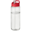 H2o Active® Vibe 850 Ml -urheilujuomapullo Kaatonokkakannella Läpinäkyvä / Punainen