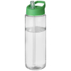 H2o Active® Vibe 850 Ml -urheilujuomapullo Kaatonokkakannella Läpinäkyvä / Vihreä