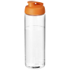 H2o Active® Vibe 850 Ml -urheilujuomapullo Läppäkannella Läpinäkyvä / Oranssi