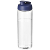 H2o Active® Vibe 850 Ml -urheilujuomapullo Läppäkannella Läpinäkyvä / Sininen