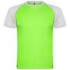 Indianapolis Lyhythihainen Urheilu-t-paita, Unisex, 140 G/m² Fluorivihreä / Valkoinen