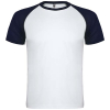 Indianapolis Lyhythihainen Urheilu-t-paita, Unisex, 140 G/m² Valkoinen / Navy Sininen