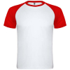 Indianapolis Lyhythihainen Urheilu-t-paita, Unisex, 140 G/m² Valkoinen / Punainen