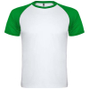 Indianapolis Lyhythihainen Urheilu-t-paita, Unisex, 140 G/m² Valkoinen / Saniaisenvihreä