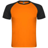 Indianapolis Lyhythihainen Urheilu-t-paita, Unisex Fluor Orange / Musta