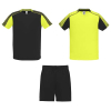 Juve Lasten Urheilusetti Fluor Yellow / Musta