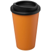 Kierrätetty Americano® 350 Ml -muki, Eristetty Oranssinpunainen / Musta
