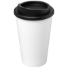 Kierrätetty Americano® 350 Ml -muki, Eristetty Valkoinen / Musta