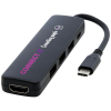 Loop Rcs -kierrätetystä Muovista Valmistettu Multimediasovitin Usb 2.0–3.0 Hdmi -liitännällä