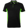 Montmelo Lyhythihainen Urheilupoolopaita, Unisex, 150 G/m² Musta / Lime