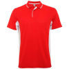 Montmelo Lyhythihainen Urheilupoolopaita, Unisex, 150 G/m² Punainen / Valkoinen