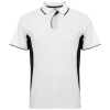 Montmelo Lyhythihainen Urheilupoolopaita, Unisex, 150 G/m² Valkoinen / Musta