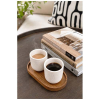 Originalhome Soikea Puinen Tarjotin Ja 150 Ml:n Keraaminen Muki -setti