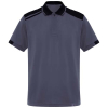 Samurai Antibakteerinen Lyhythihainen Unisex-poolopaita 160 G/m2 Lyijy / Musta