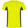 Shanghai Miesten Lyhythihainen Urheilu-t-paita Fluor Yellow / Musta