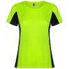 Shanghai Naisten Lyhythihainen Urheilu-t-paita Fluor Green / Musta