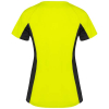Shanghai Naisten Lyhythihainen Urheilu-t-paita Fluorikeltainen / Musta