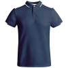 Tamil Miesten Lyhythihainen Urheilupoolopaita Navy Blue / Valkoinen