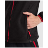 Terrano Microfleece-takki, Unisex Musta / Punainen