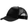 Trucker-lakki, 5-paneelinen, 100 G/m² Musta / Musta